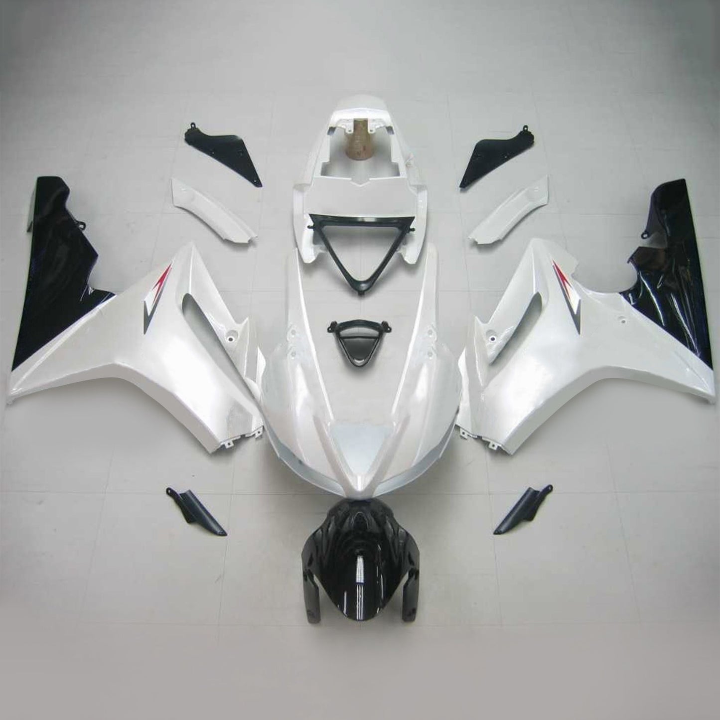 Fit For Triumph Daytona 675 2009-2012 Bianco Nero Carrozzeria Carenatura ABS Stampaggio Ad Iniezione Generico