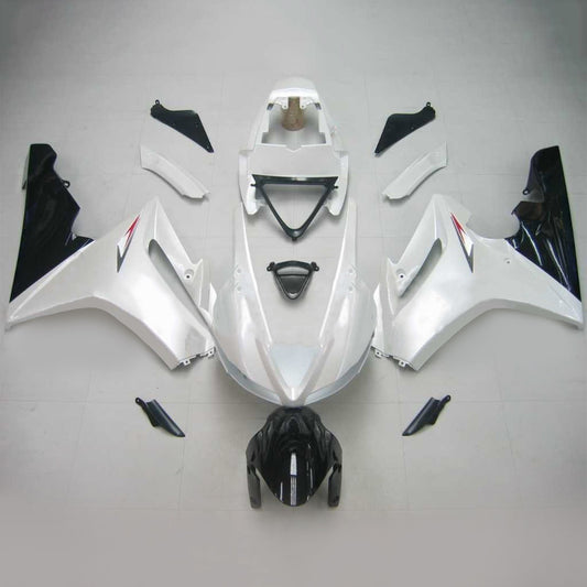 Carene 2009-2012 Triumph Daytona 675 Bianco Nero Daytona Racing Generico
