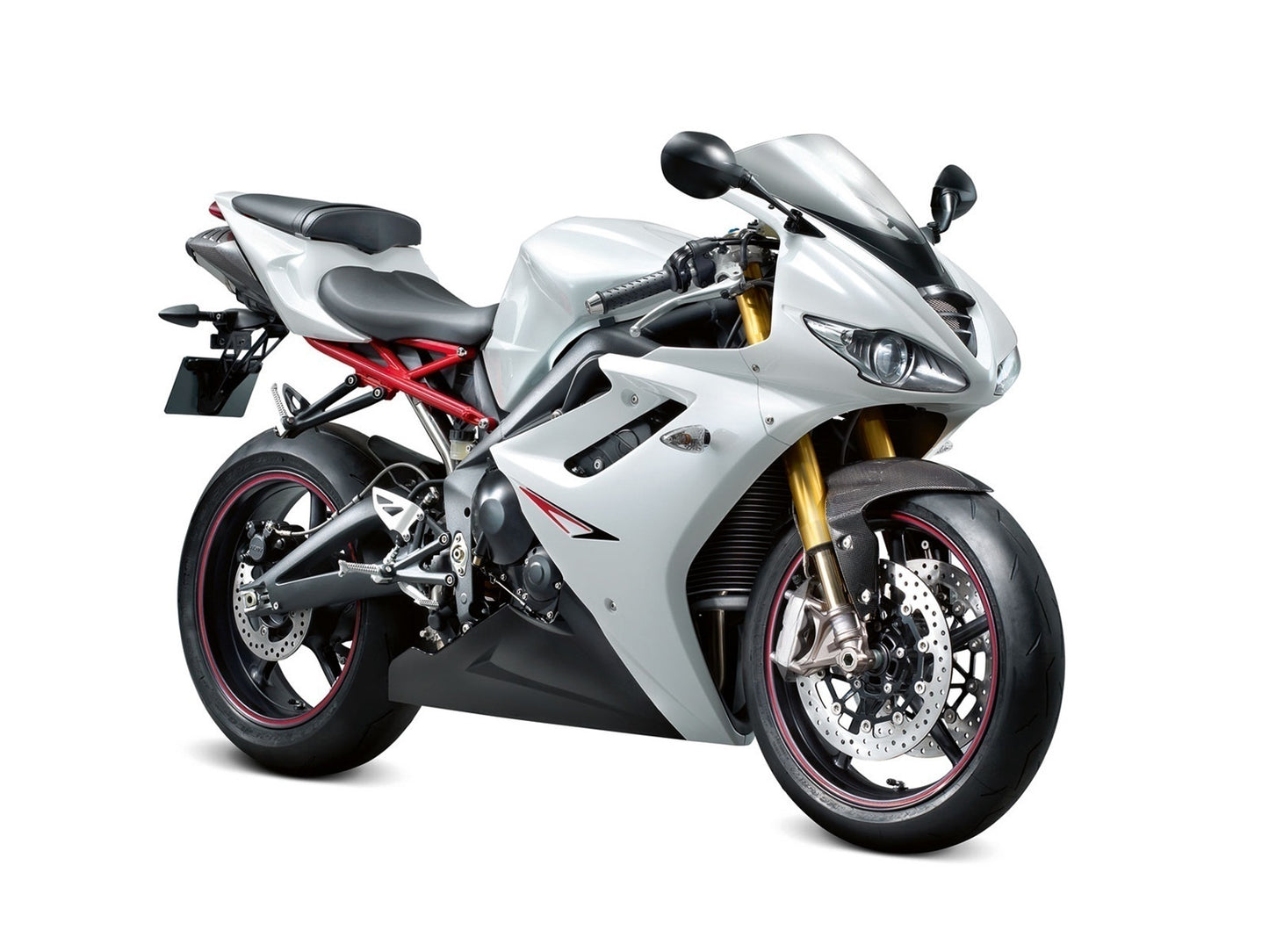 Fit For Triumph Daytona 675 2009-2012 Bianco Nero Carrozzeria Carenatura ABS Stampaggio Ad Iniezione Generico