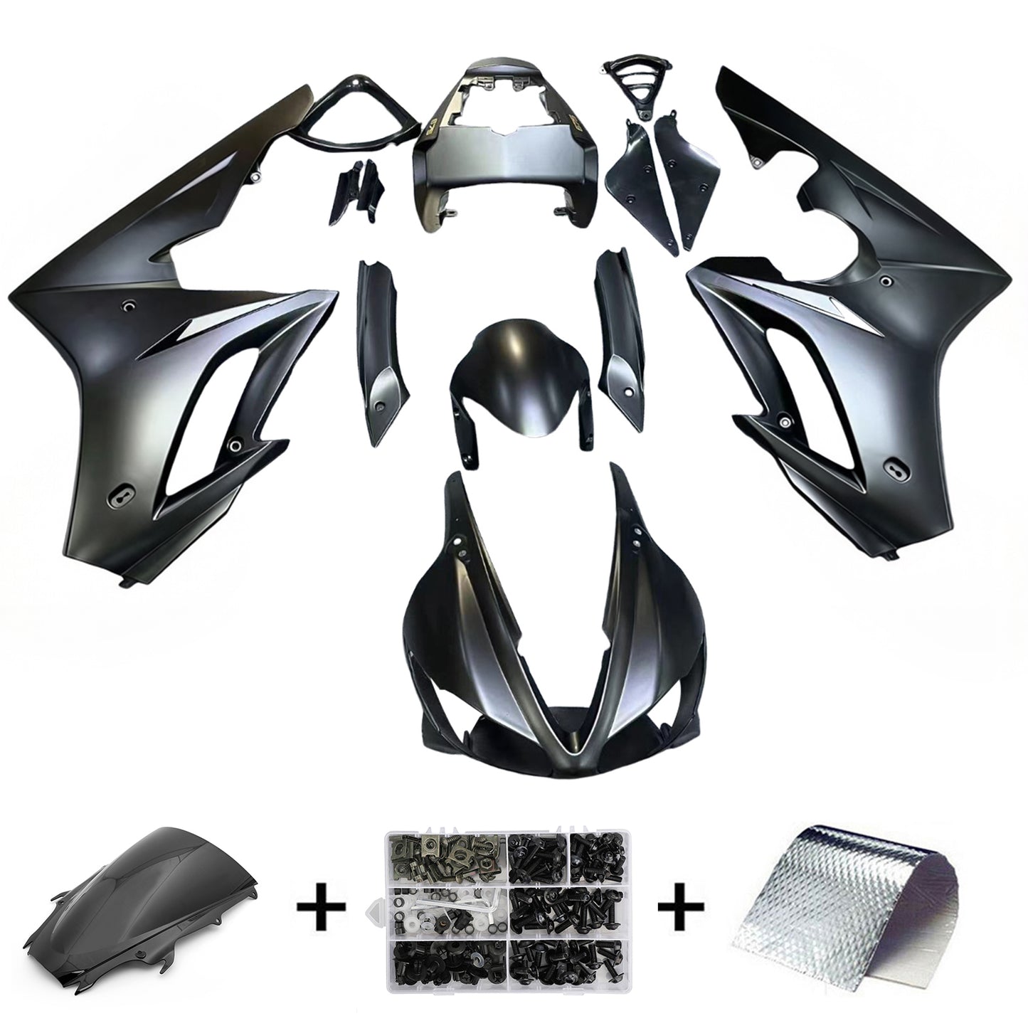 Carene 2009-2012 Triumph Daytona Black 675 Racing Generico