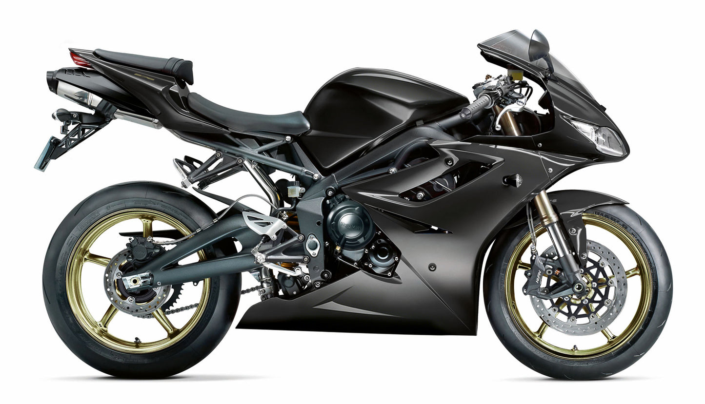 Carene 2009-2012 Triumph Daytona Black 675 Generico
