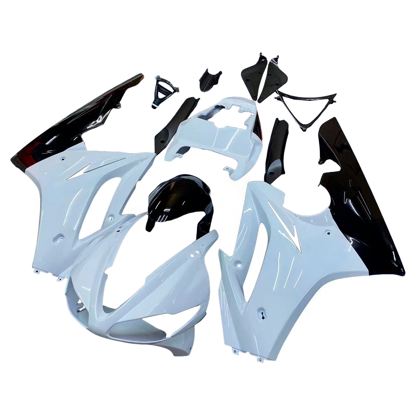 Amotopart 2009-2012 Triumph Daytona 675 Kit bianco rivestito