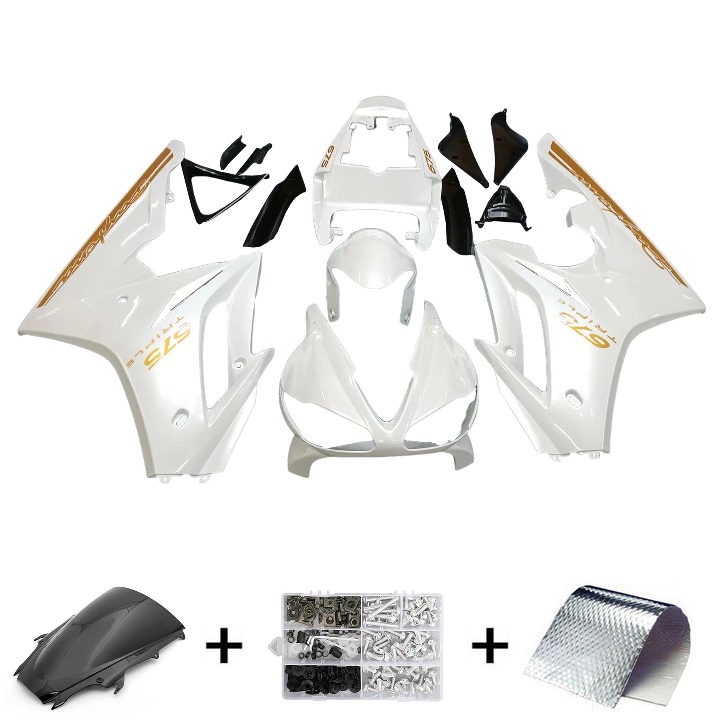 Amotopart Triumph Daytona 675 2009-2012 Kit Carena Carrozzeria Plastica ABS