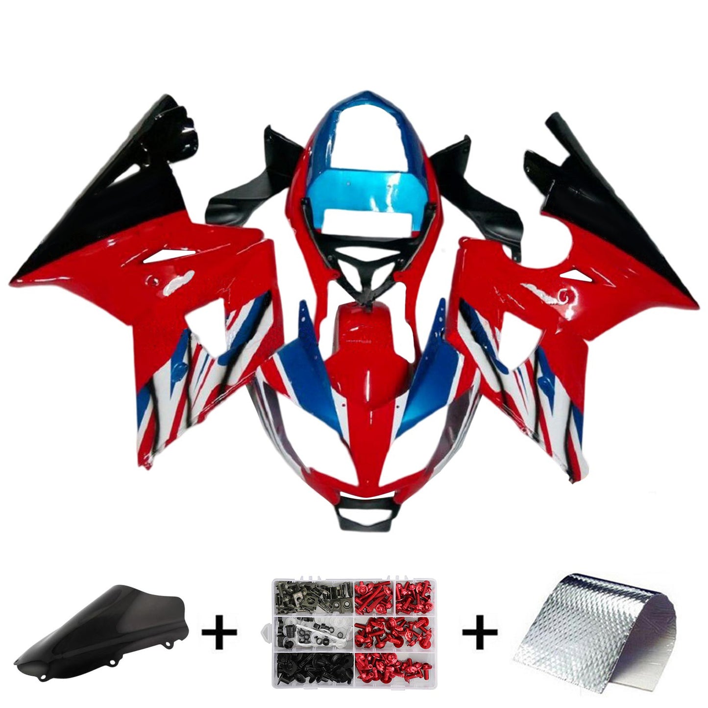 Amotopart Triumph Daytona 600 650 2002-2005 Kit Carena Carrozzeria Plastica ABS