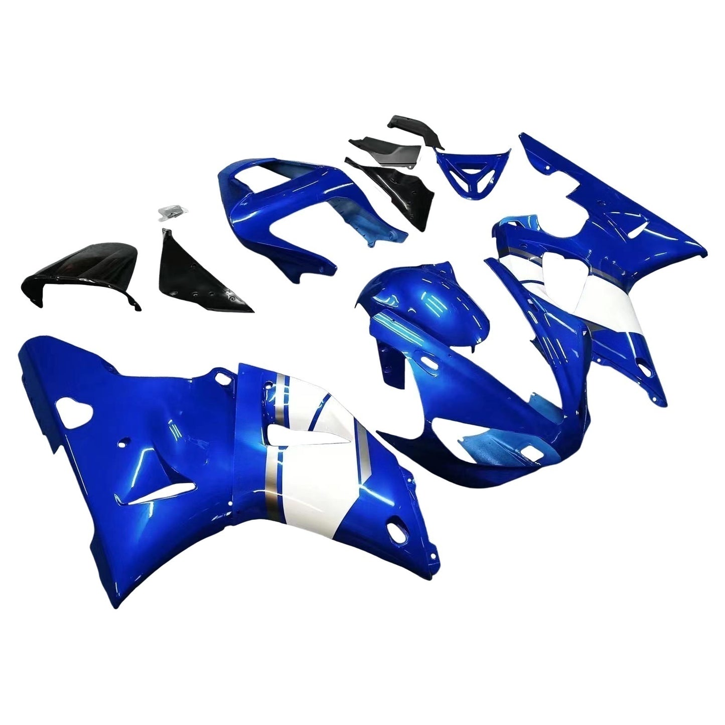 Amotopart Frakings Yamaha YZF R1 2000-2001 Kit di travestimento blu di casting blu
