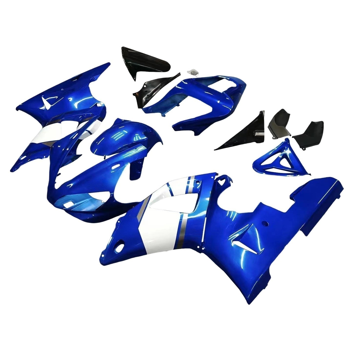 Amotopart Frakings Yamaha YZF R1 2000-2001 Kit di travestimento blu di casting blu