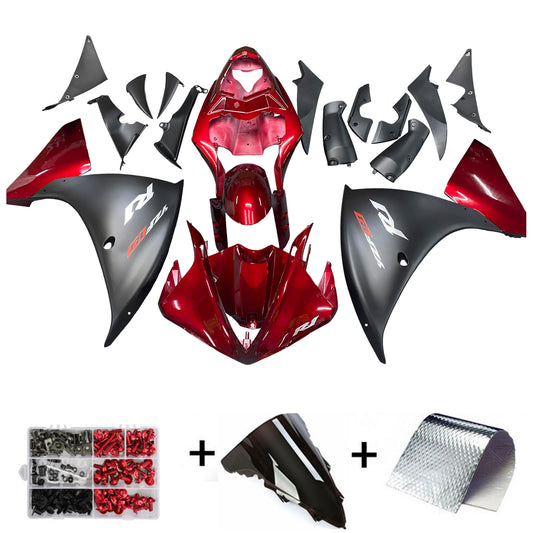 Amotopart 2009-2011 YZF R1 Yamaha rivestito kit nero rosso