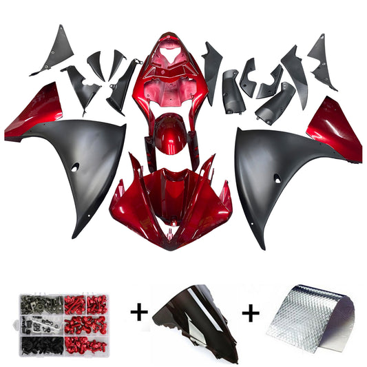 Amotopart 2009-2011 YZF R1 Yamaha rivestito kit nero rosso