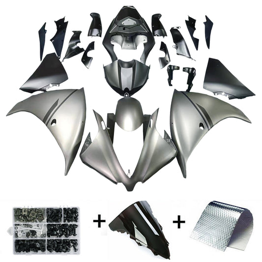 Amotopart 2012-2014 YZF R1 Yamaha rivestito kit nero grigio