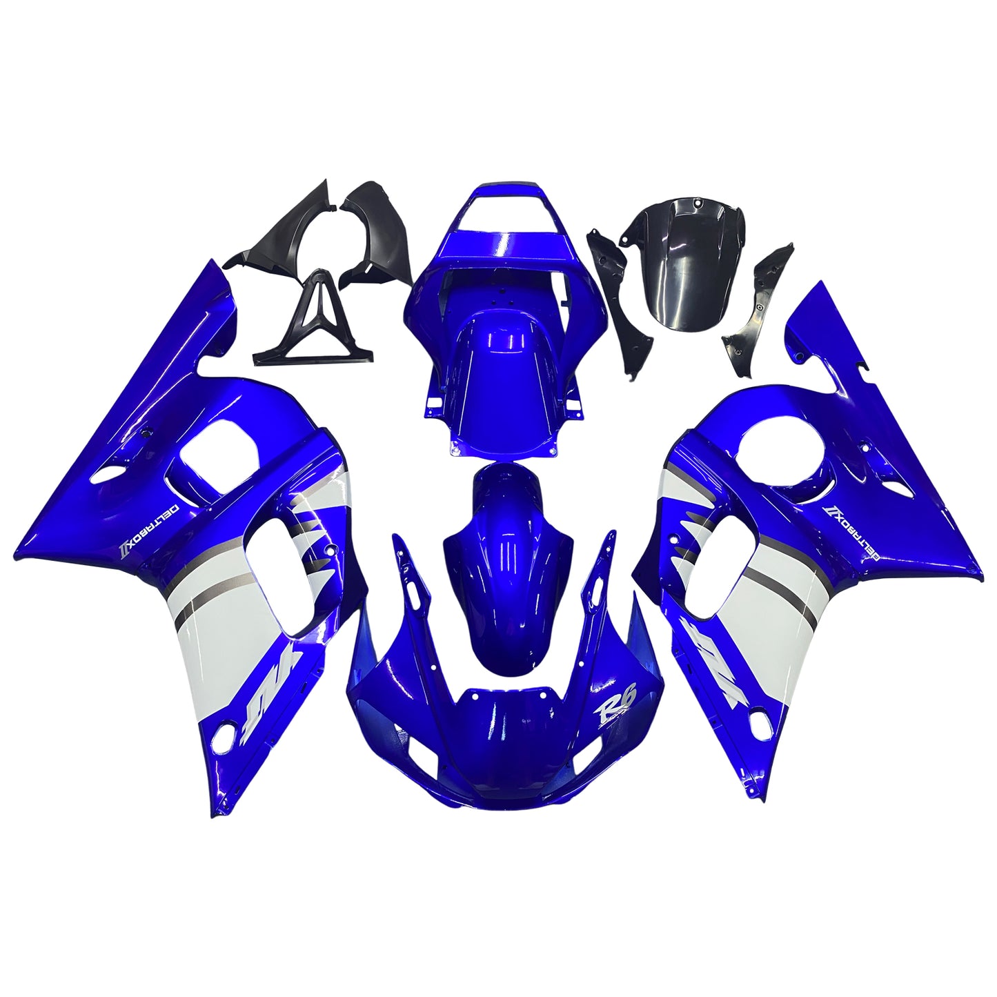 Amotopart 1998-2002 Yamaha YZF R6 Cladding Blue White Prelievo kit