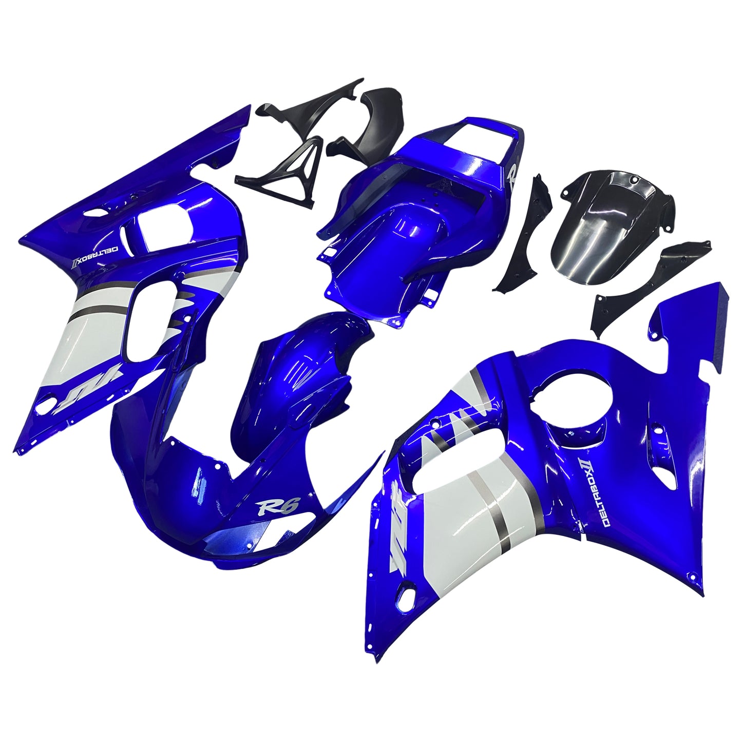 Amotopart 1998-2002 Yamaha YZF R6 Cladding Blue White Prelievo kit