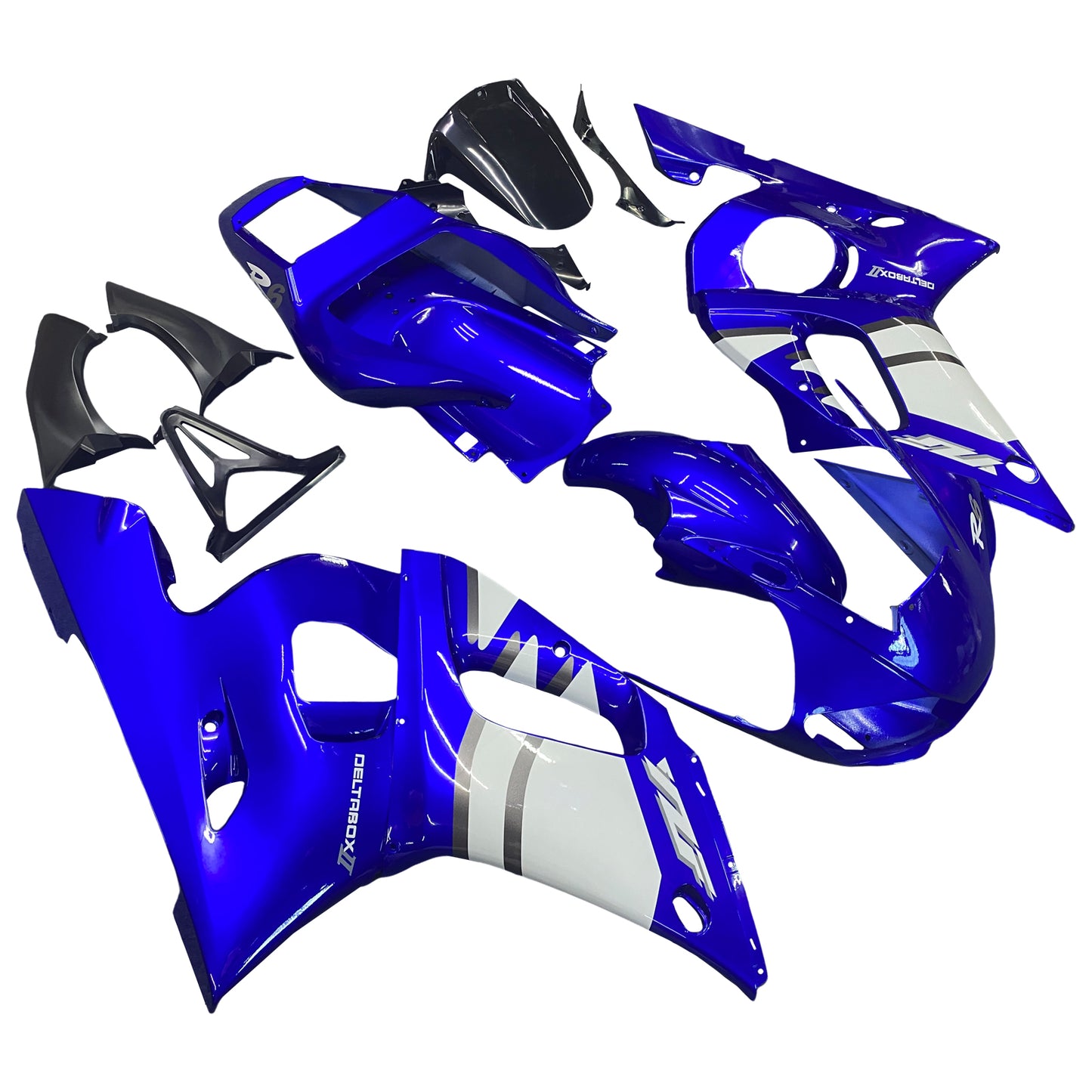 Amotopart 1998-2002 Yamaha YZF R6 Cladding Blue White Prelievo kit