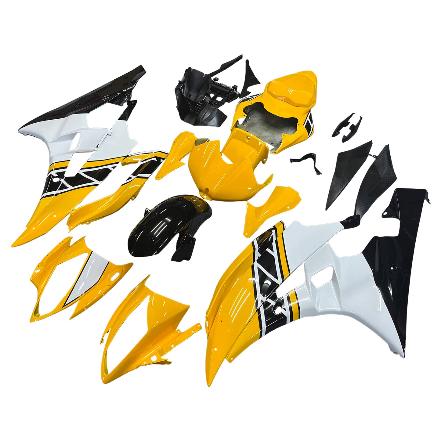 Amotopart 2006 2007 Yamaha YZF-R6 Gel Gel Giallo bianco