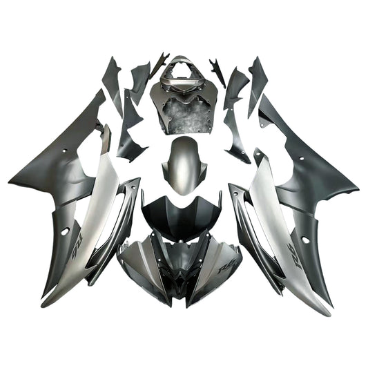 Amotopart 2008-2016 Yamaha YZF-R6 Cladding Grigio Kit di rivestimento nero