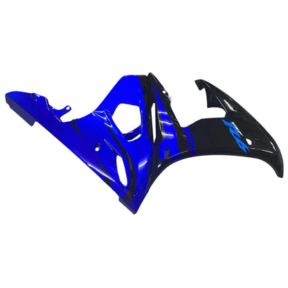 Amotopart 2003 2004 Yamaha YZF R6 Cladding Blue Black Kit