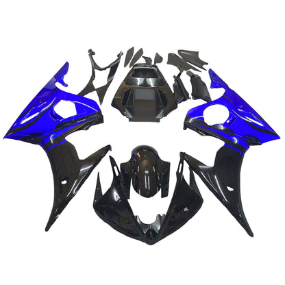 Amotopart 2005 Yamaha YZF R6 Cladding Blue Black Kit