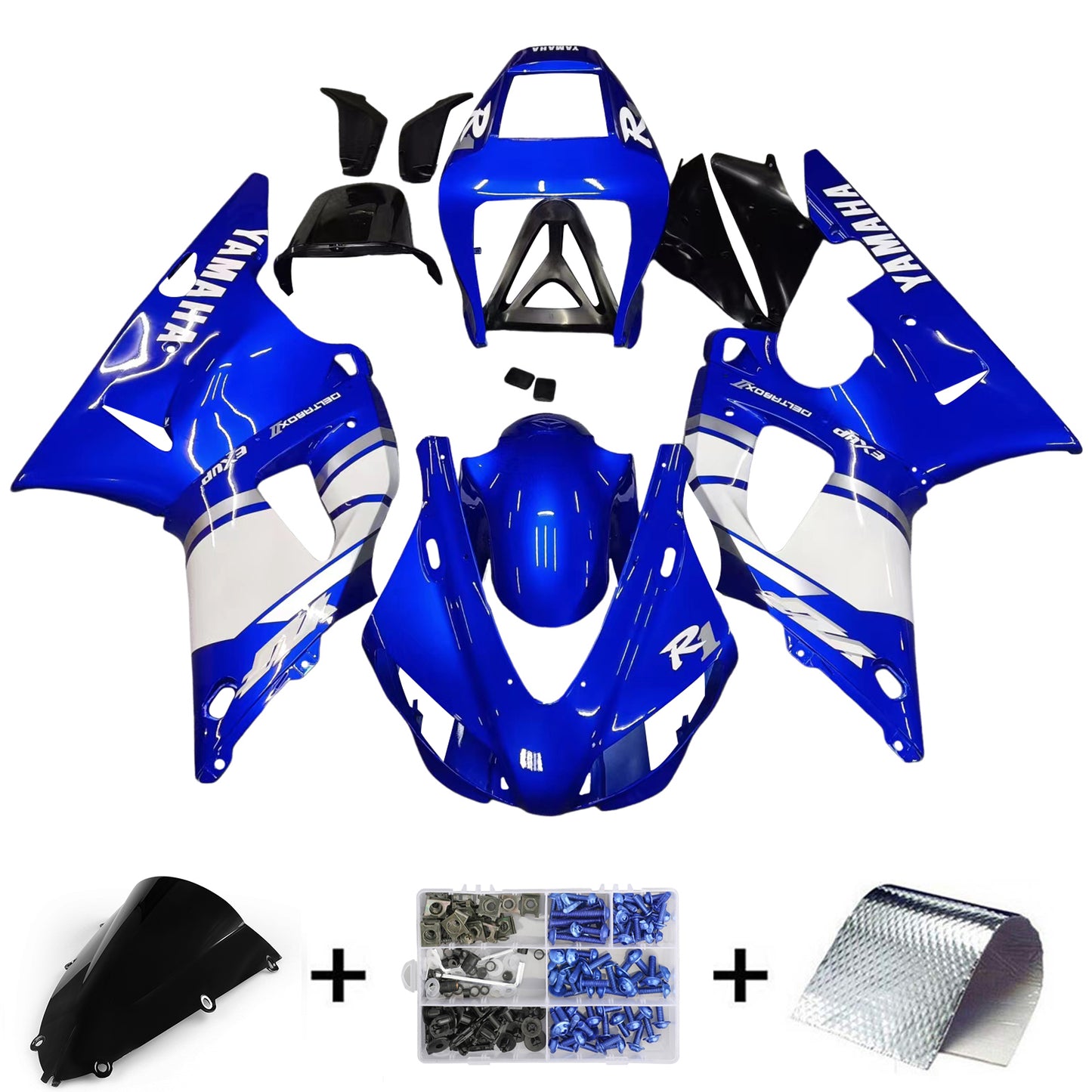 Amotopart 1998-1999 Yamaha R1 Cladding Blue Kit