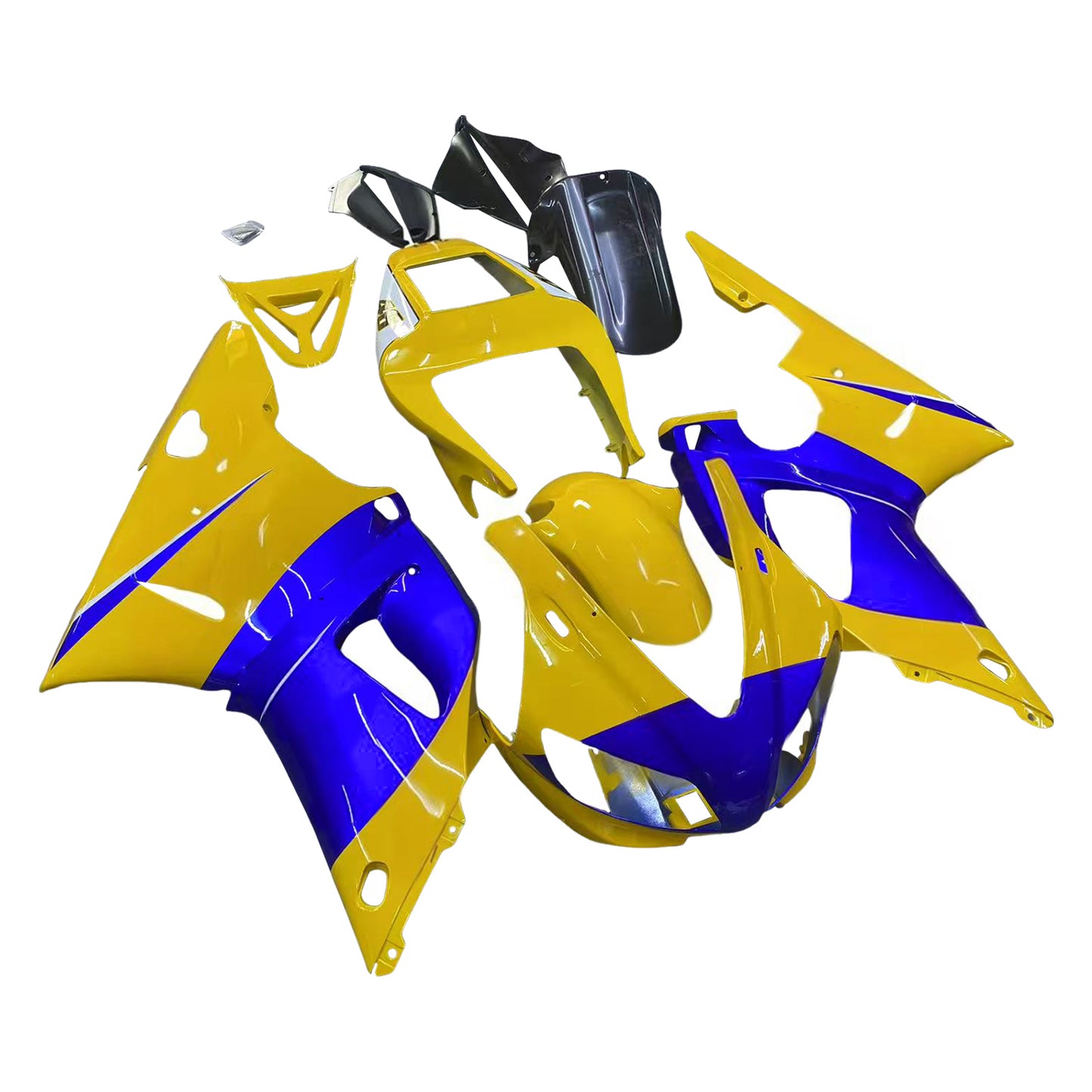 Carene 1998-1999 Yamaha YZF-R1 Giallo Blu No.46 Camel Racing Generico
