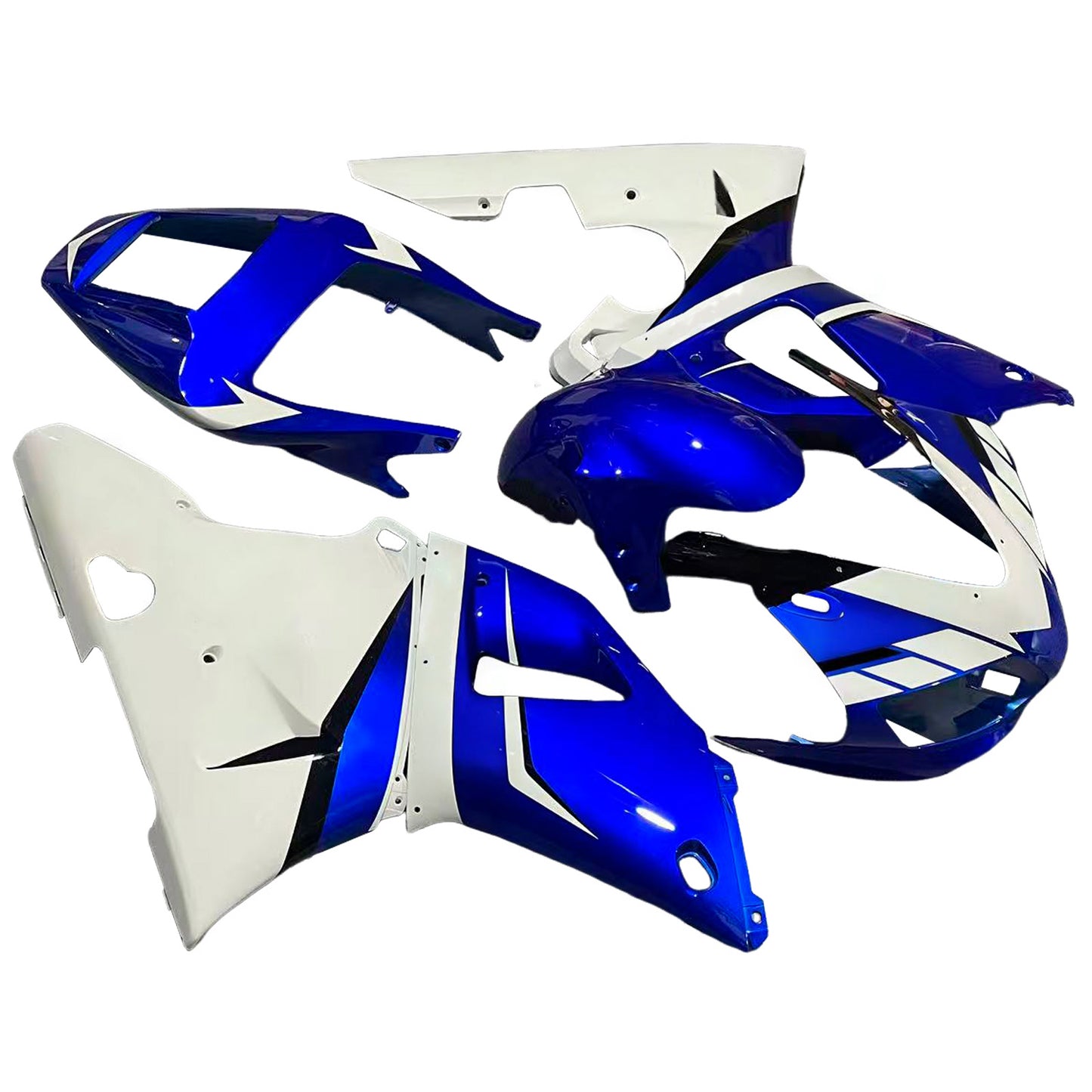 Amotopart Yamaha 1998-1999 YZF 1000 R1 Blue White Fearing Kit