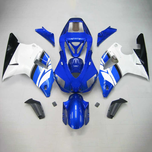 Amotopart Yamaha 1998-1999 YZF 1000 R1 Wei? Con un kit di rivestimento blu