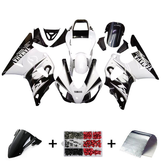 Amotopart Yamaha 1998-1999 YZF 1000 R1 Mix White Black Kit di chiusura