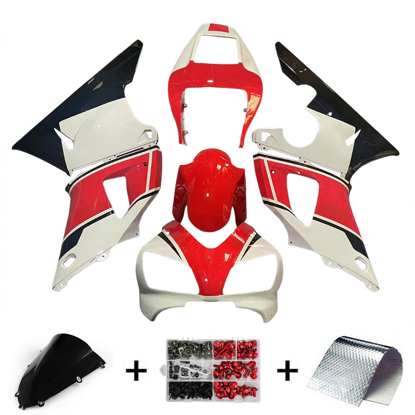 Amotopart Yamaha YZF 1000 R1 1998-1999 Kit Carena Carrozzeria Plastica ABS