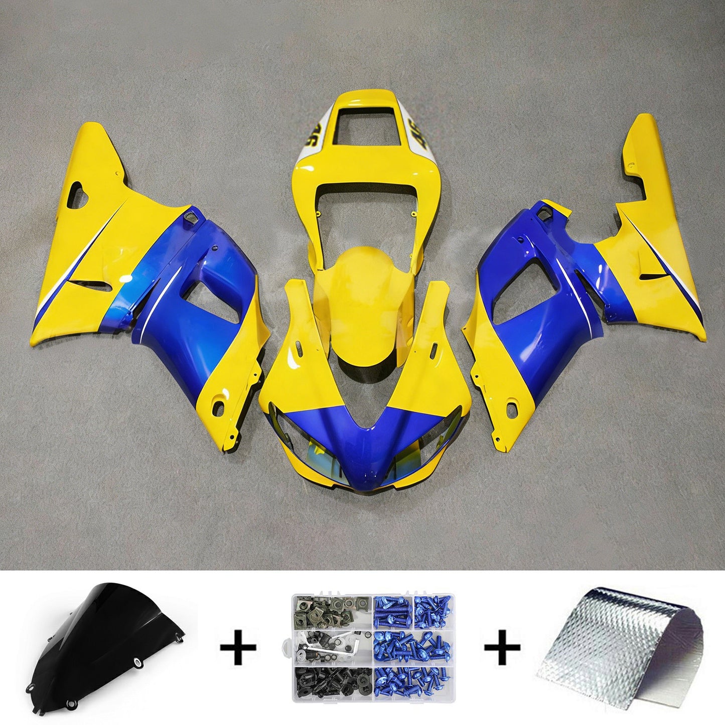 Amotopart Yamaha YZF 1000 R1 1998-1999 Kit Carena Carrozzeria Plastica ABS