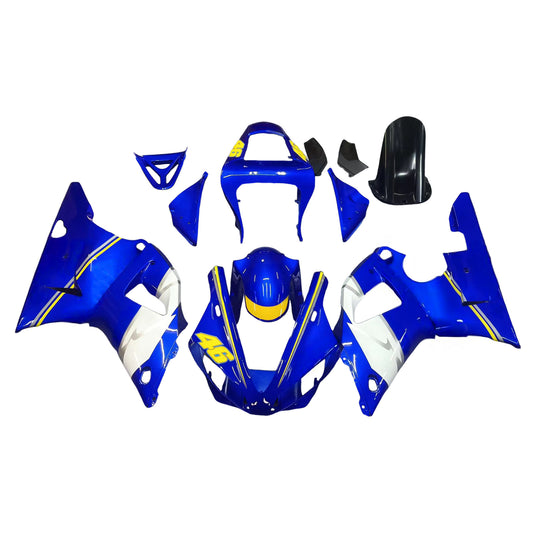 Carene 2000-2001 Yamaha YZF-R1 Blu Bianco No.46 R1 Generico