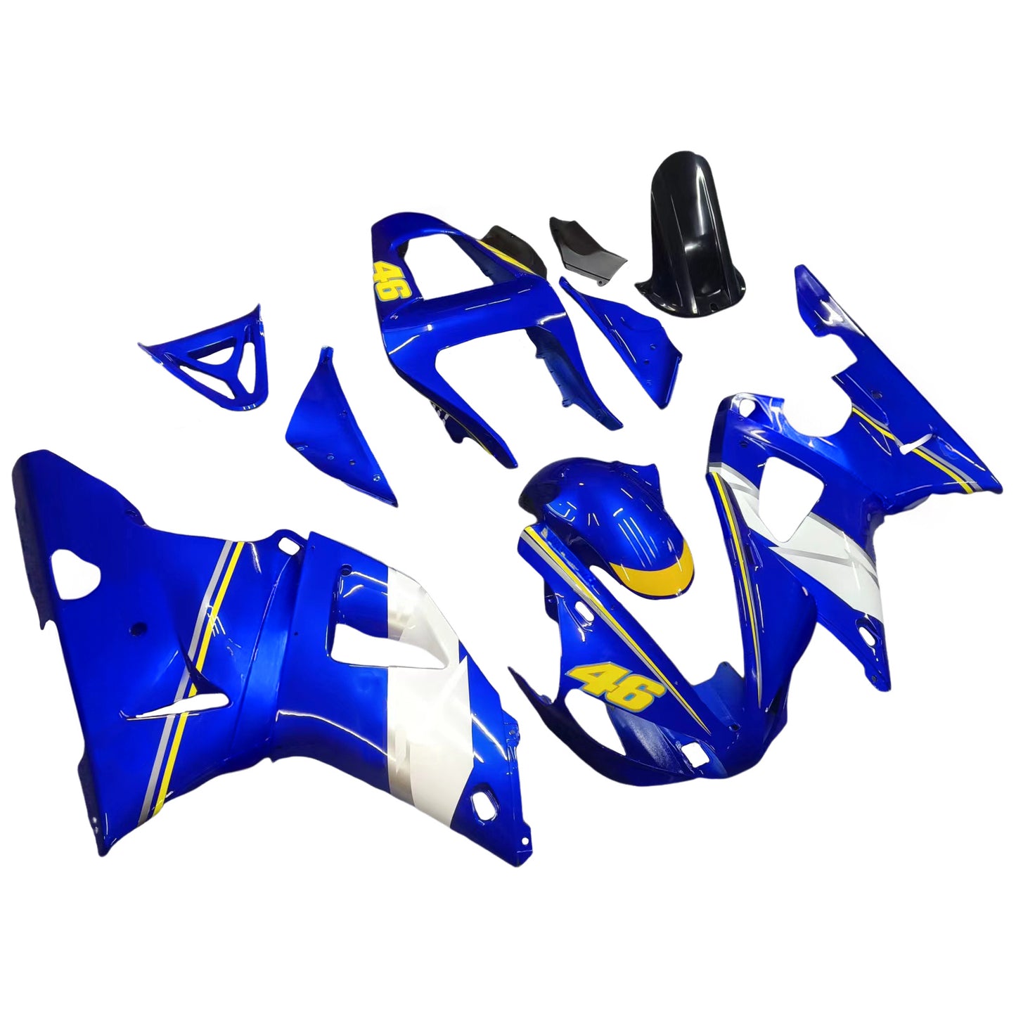 Carene 2000-2001 Yamaha YZF-R1 Blu Bianco No.46 R1 Racing Generico