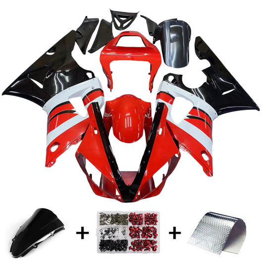 Carene 2000-2001 Yamaha YZF-R1 Rosso Bianco Nero YZF Racing Generico