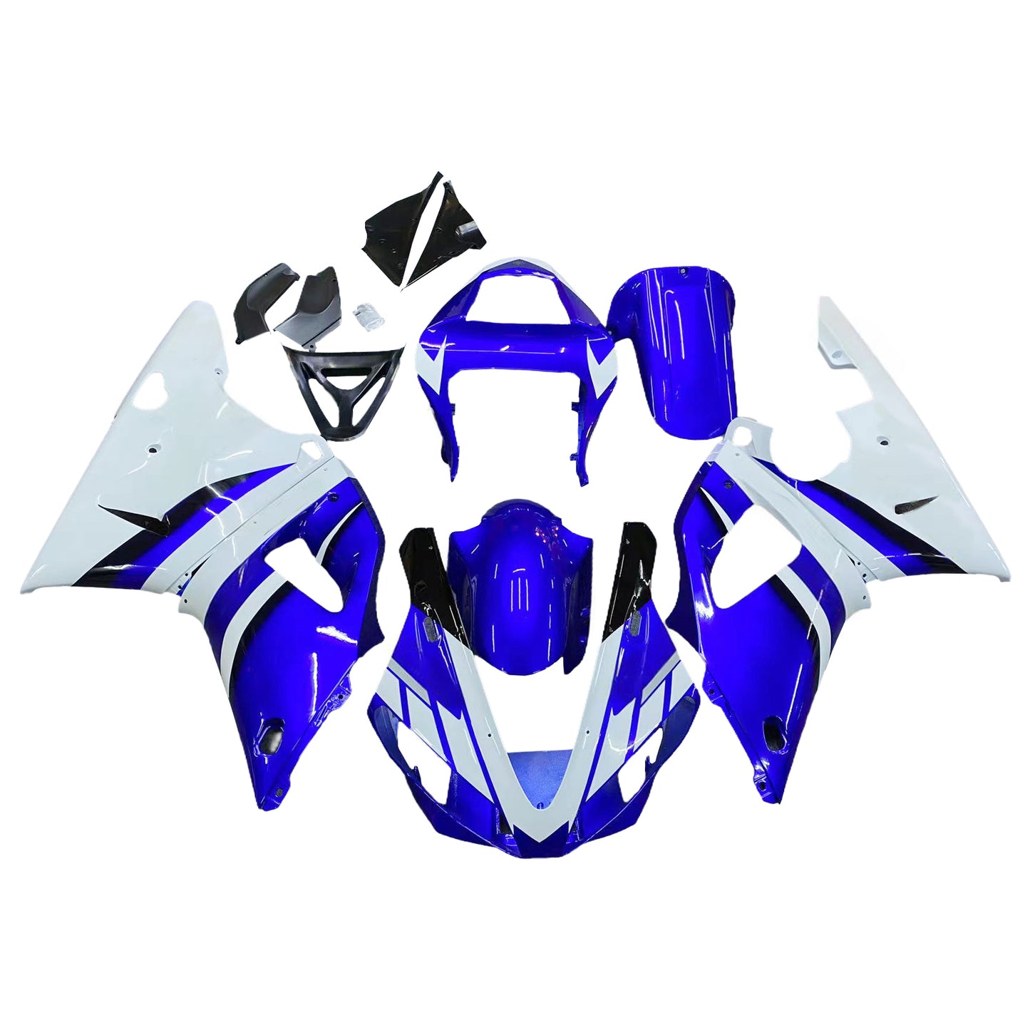 Carene 2000-2001 Yamaha YZF-R1 Blue &amp; White R1 Generico