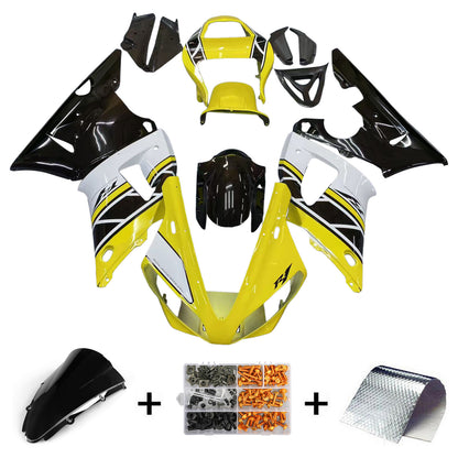 Kit Carenatura Per Yamaha YZF R1 YZF-R1 1000 2000 2001 Giallo Nero Generico