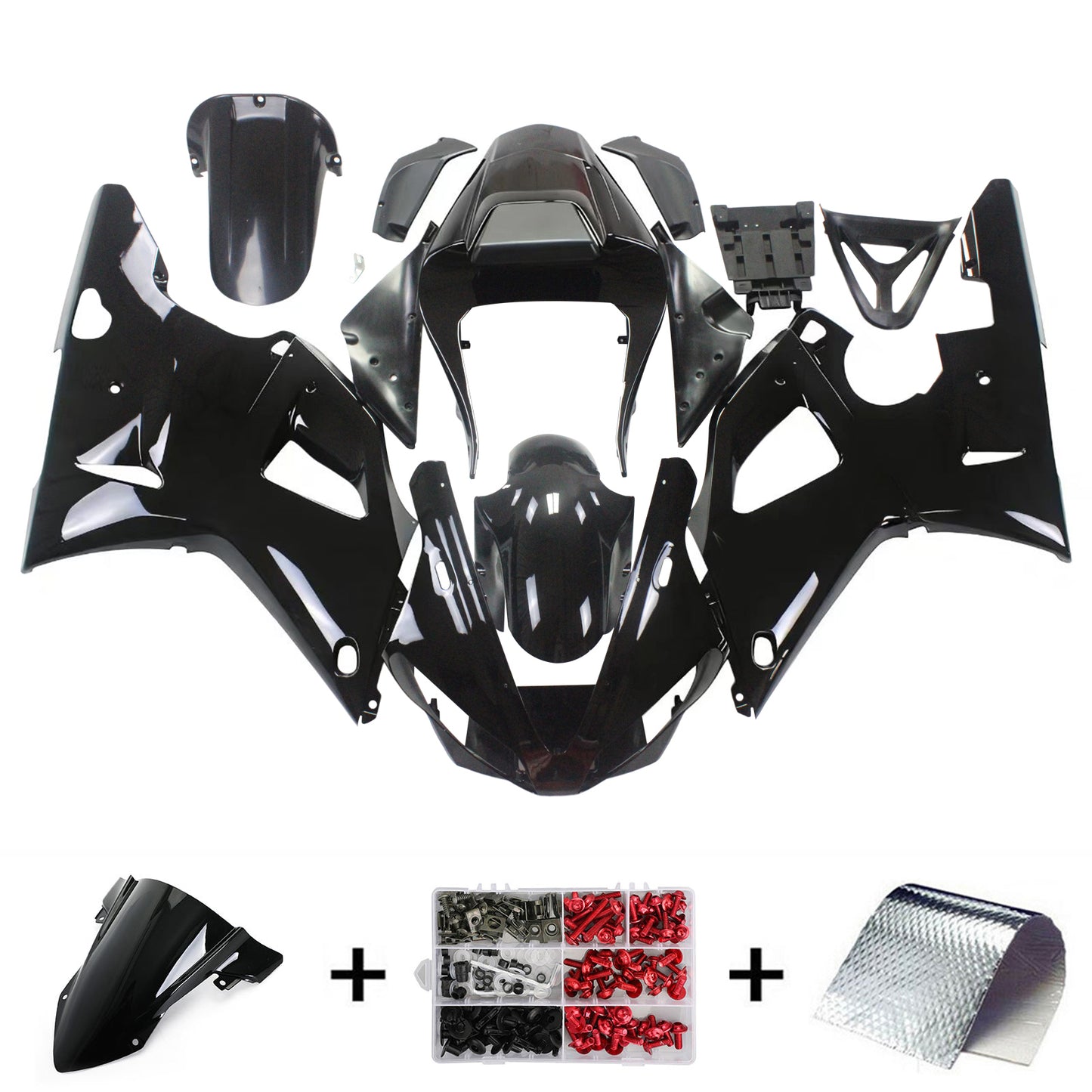Kit Carenatura Iniezione Carrozzeria Plastica ABS adatta Per Yamaha YZF 1000 R1 2000-2001 Generico