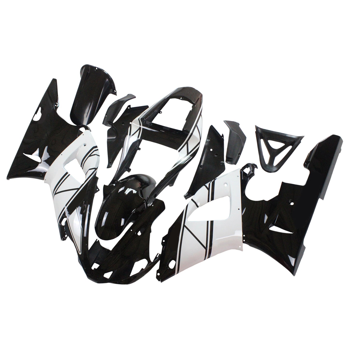 Amotopart 2000-2001 Yamaha YZF 1000 R1 Schwarz-Wei