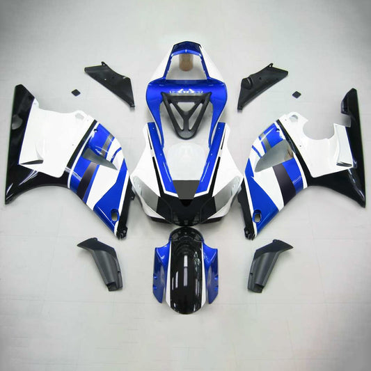 Amotopart Yamaha 2000-2001 YZF 1000 R1 Kit di spostamento bianco blu