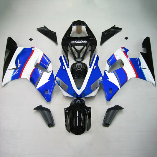 Amotopart 2000-2001 Yamaha YZF 1000 R1 Kit di carenatura blu e bianca