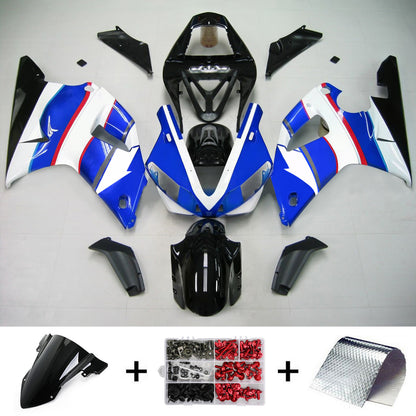 Amotopart 2000-2001 Yamaha YZF 1000 R1 Kit di carenatura blu e bianca