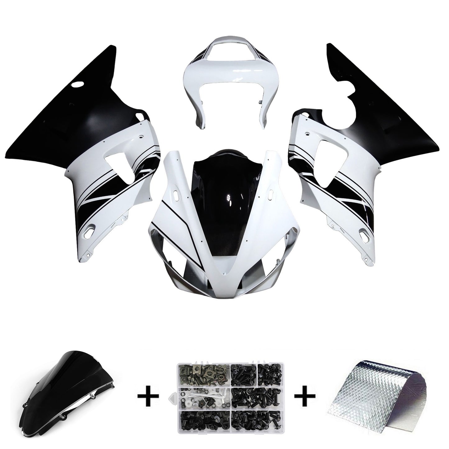 Amotopart Yamaha YZF 1000 R1 2000-2001 Kit Carena Carrozzeria Plastica ABS