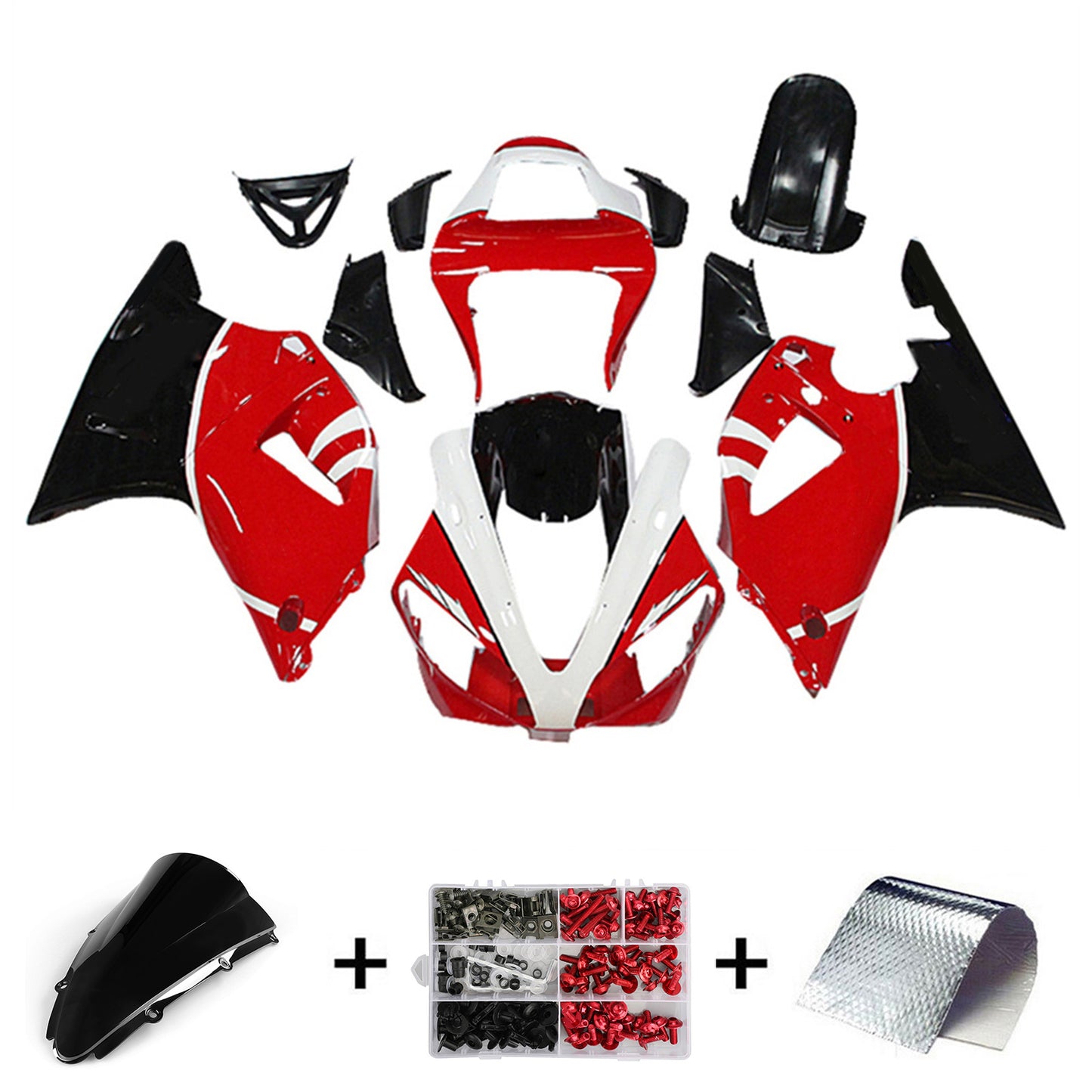 Amotopart Yamaha YZF 1000 R1 2000-2001 Kit Carena Carrozzeria Plastica ABS