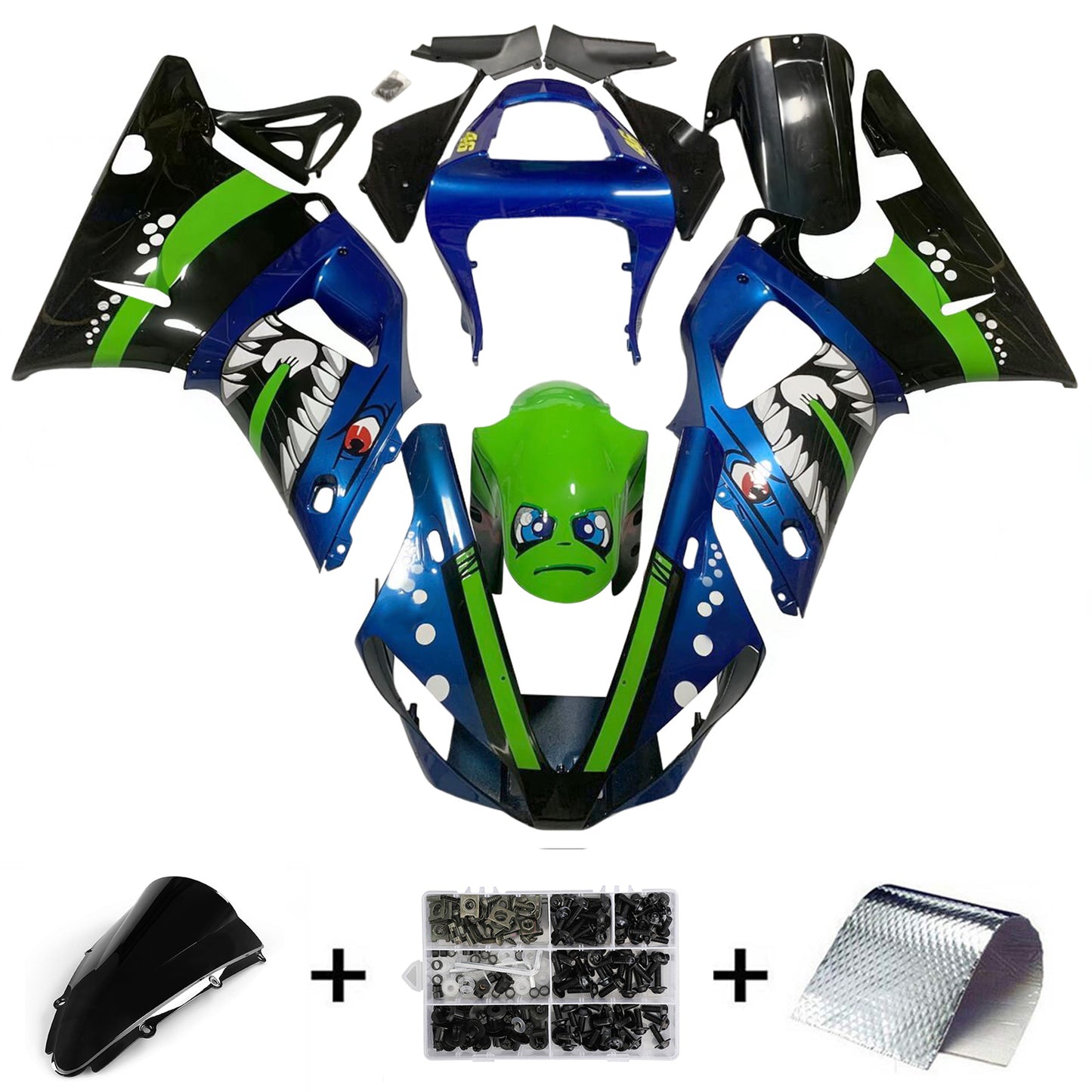 2000-2001 Yamaha YZF 1000 R1 Kit carena iniezione Carrozzeria Plastica ABS
