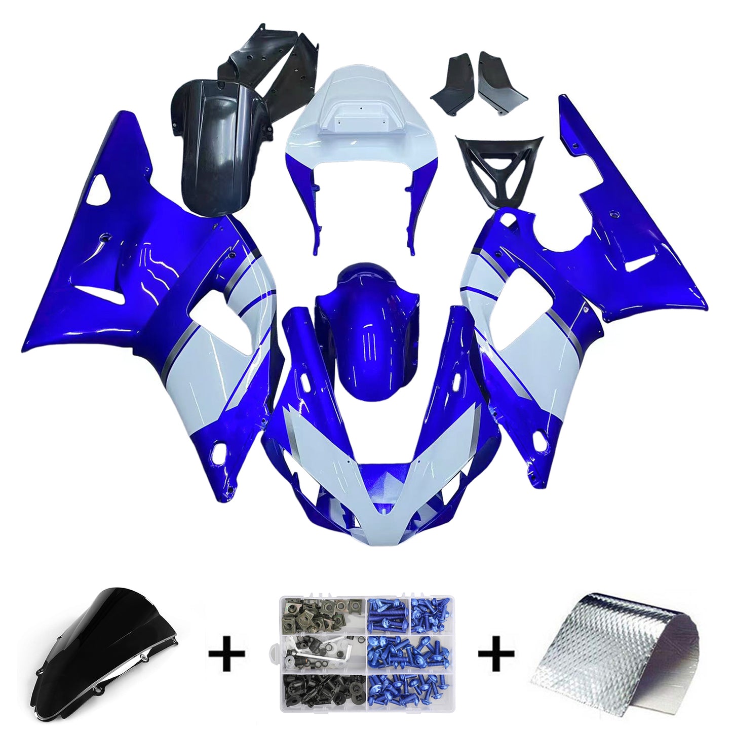 2000-2001 Yamaha YZF 1000 R1 Kit carena iniezione Carrozzeria Plastica ABS