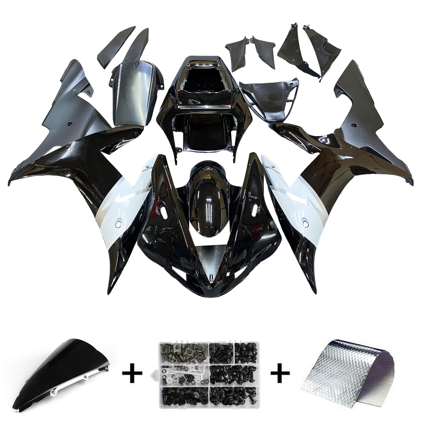 Carene 2002-2003 Yamaha YZF-R1 Nero R1 Generico