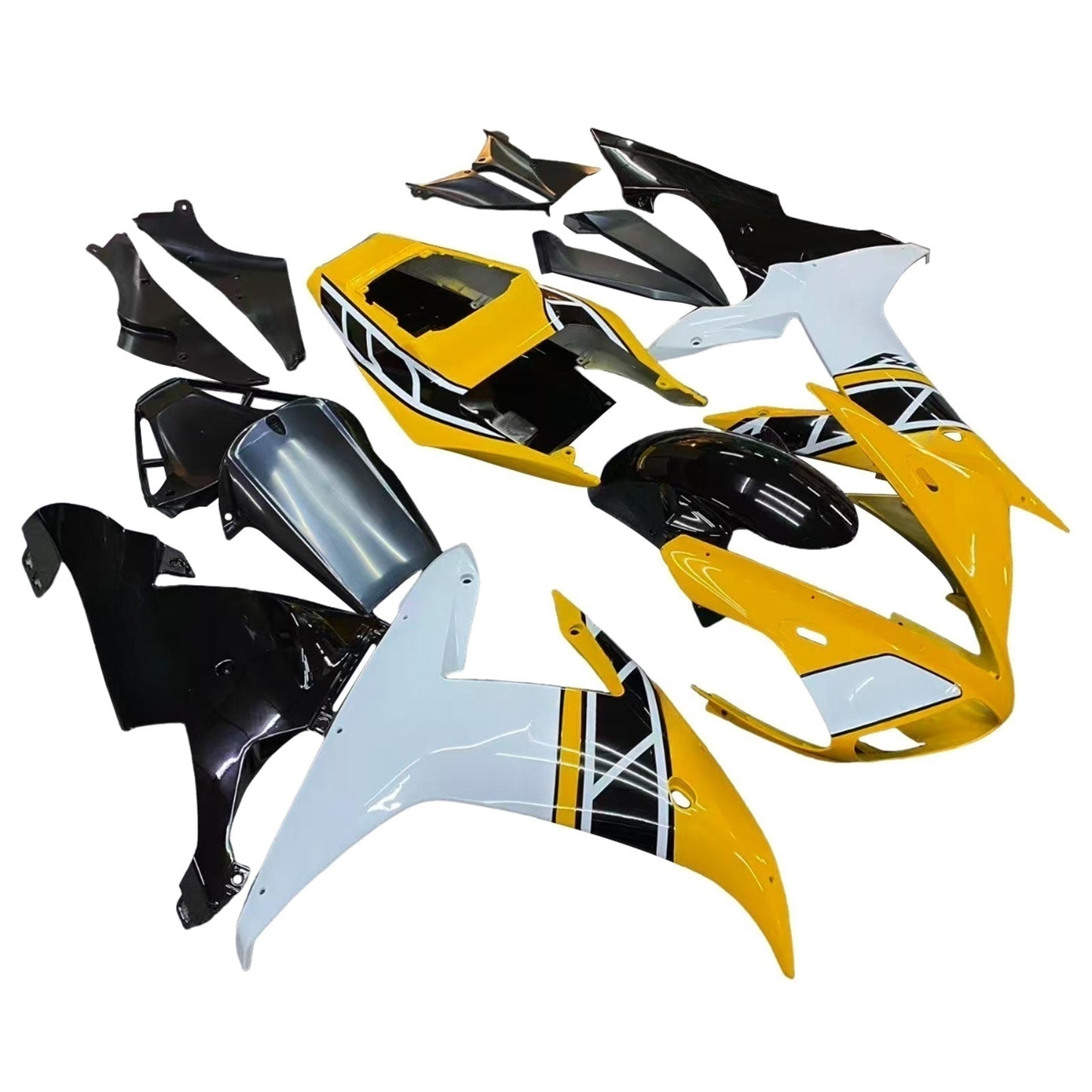 Carene 2002-2003 Yamaha YZF-R1 Giallo Bianco Nero R1 Generico
