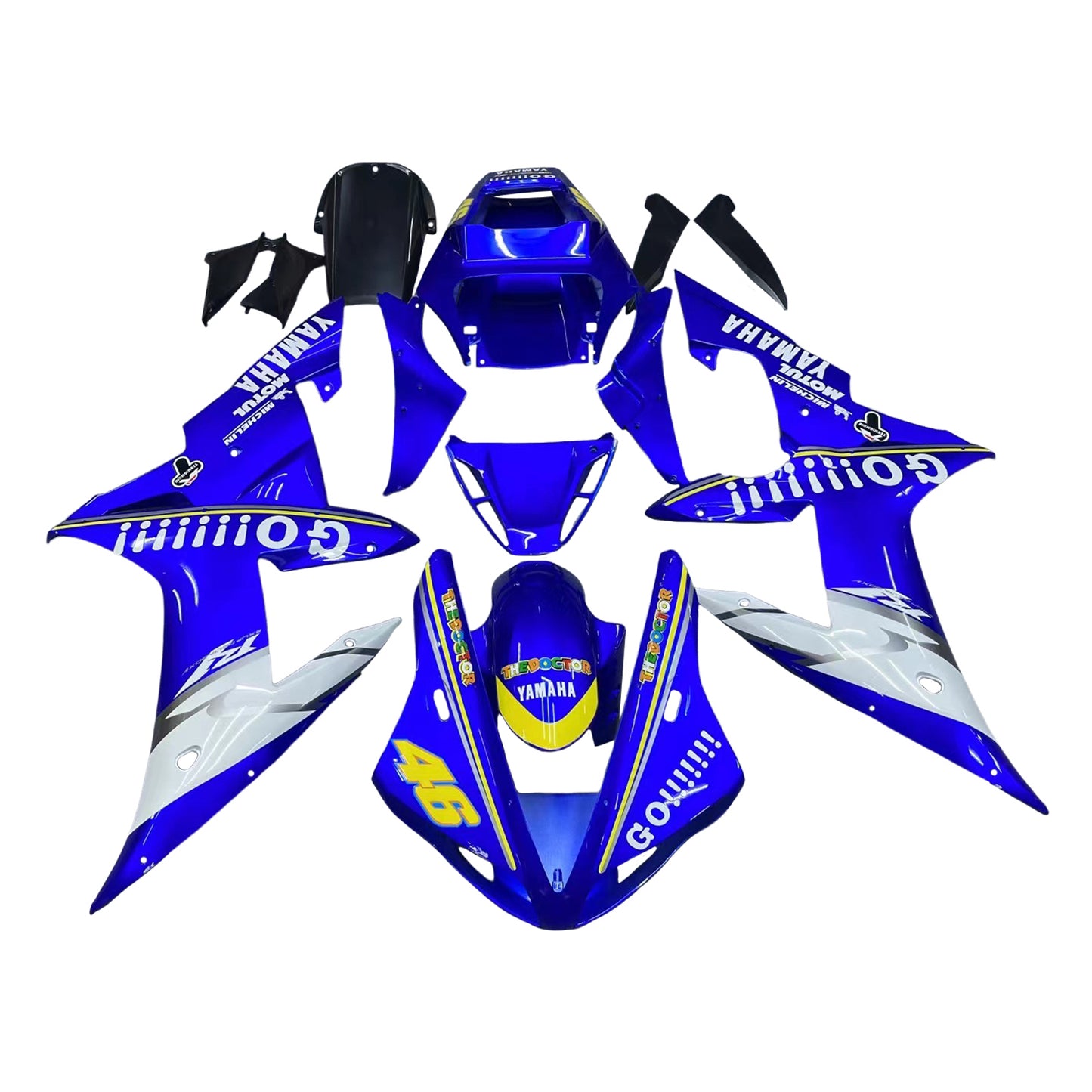 Carene 2002-2003 Yamaha YZF-R1Blue No.46 R1 Generico