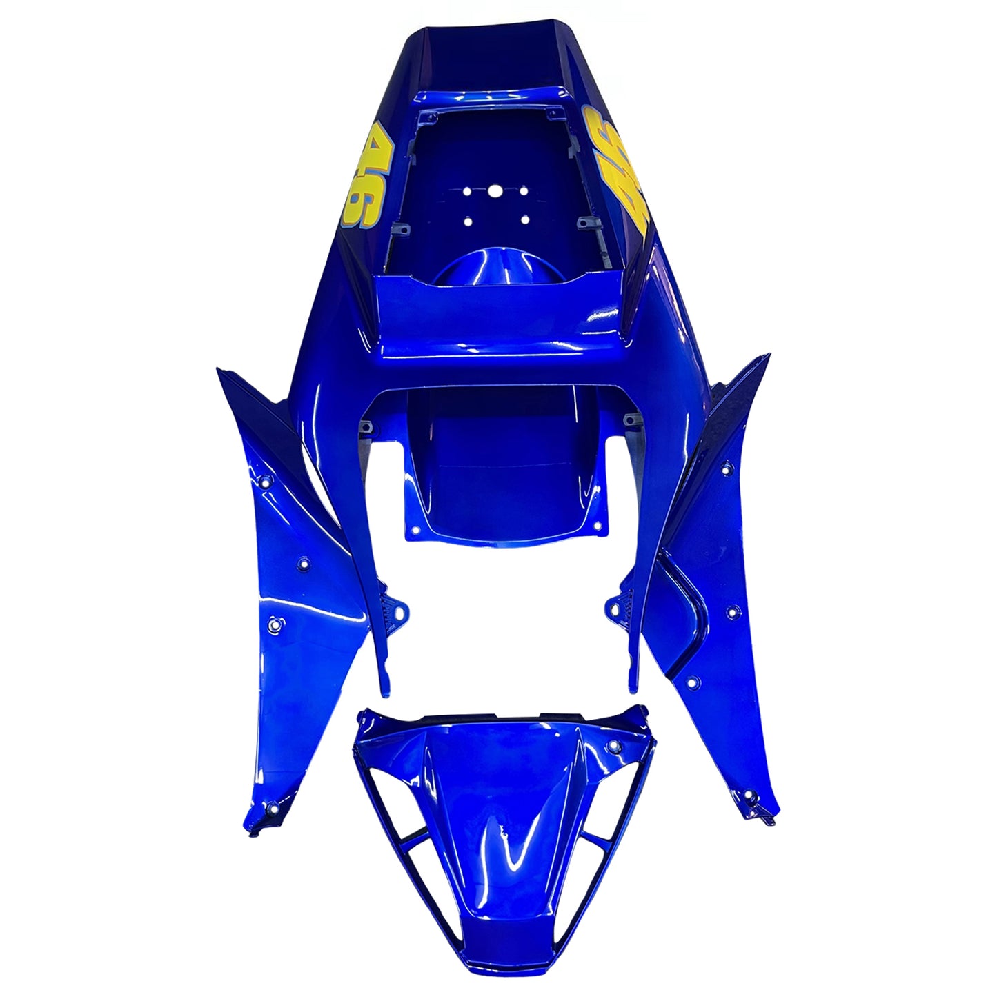 Per YZF 1000 R1 2002-2003 Carrozzeria Carena Blu ABS Stampato Ad Iniezione Plastica Set Generico