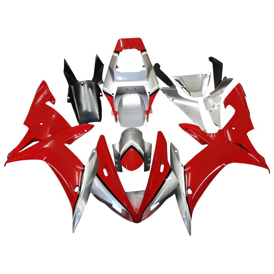 Carene 2002-2003 Yamaha YZF-R1 Rosso Argento Fortuna Racing Generico