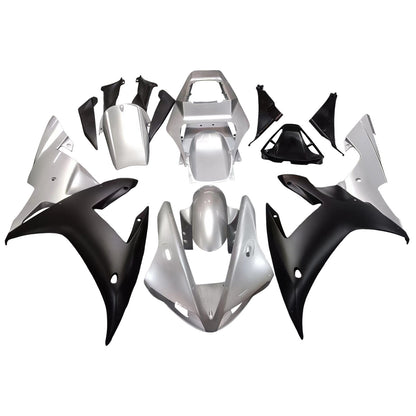 Per YZF 1000 R1 2002-2003 Carrozzeria Carenatura ABS nero Set di plastiche stampate ad iniezione Generico