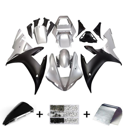 Carene 2002-2003 Yamaha YZF-R1 Argento Nero R1 Generico