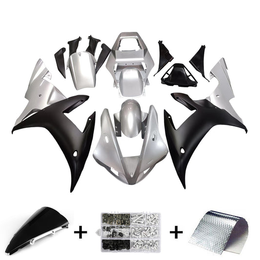 Carene 2002-2003 Yamaha YZF-R1 Argento Nero R1 Generico