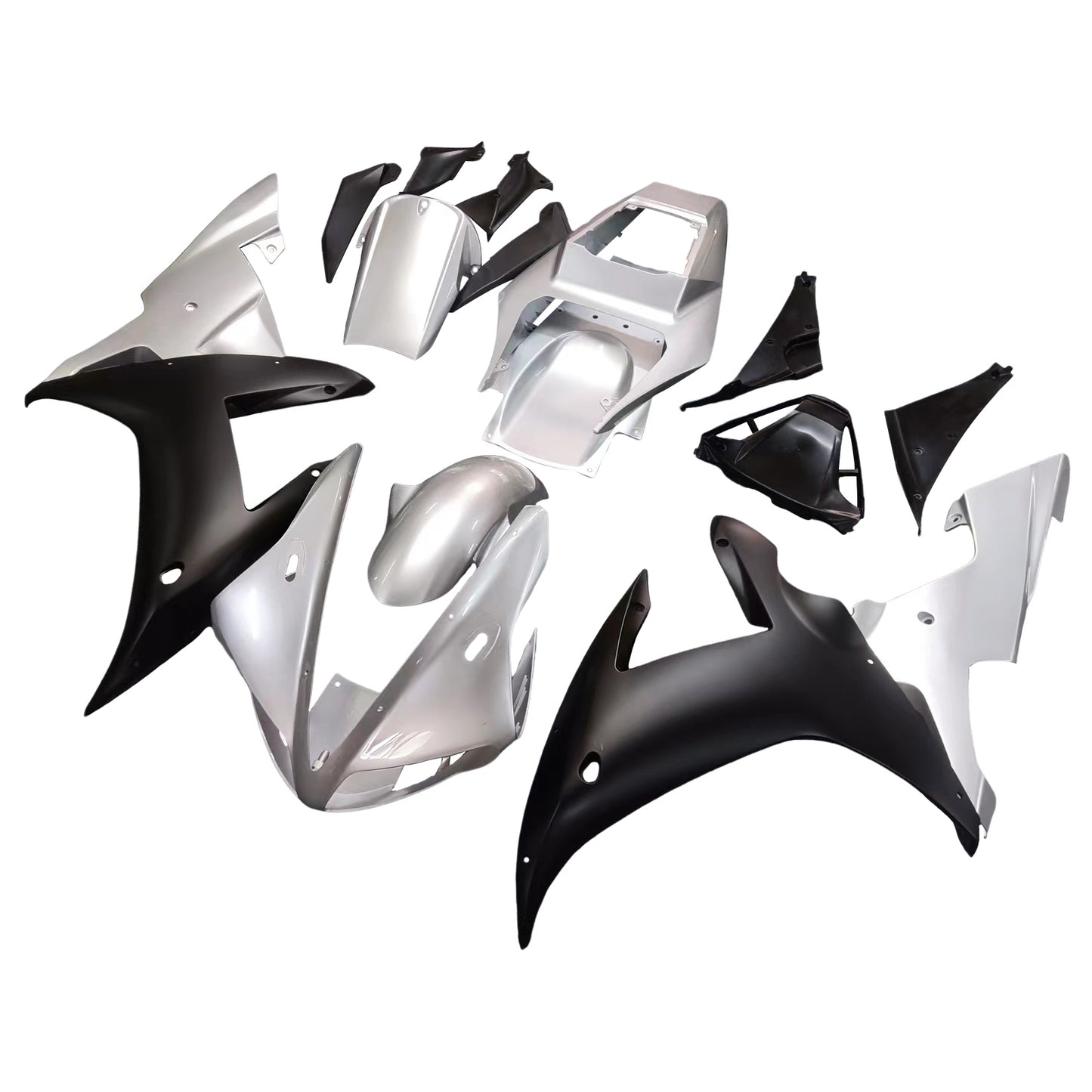 Carene 2002-2003 Yamaha YZF-R1 Argento Nero R1 Generico